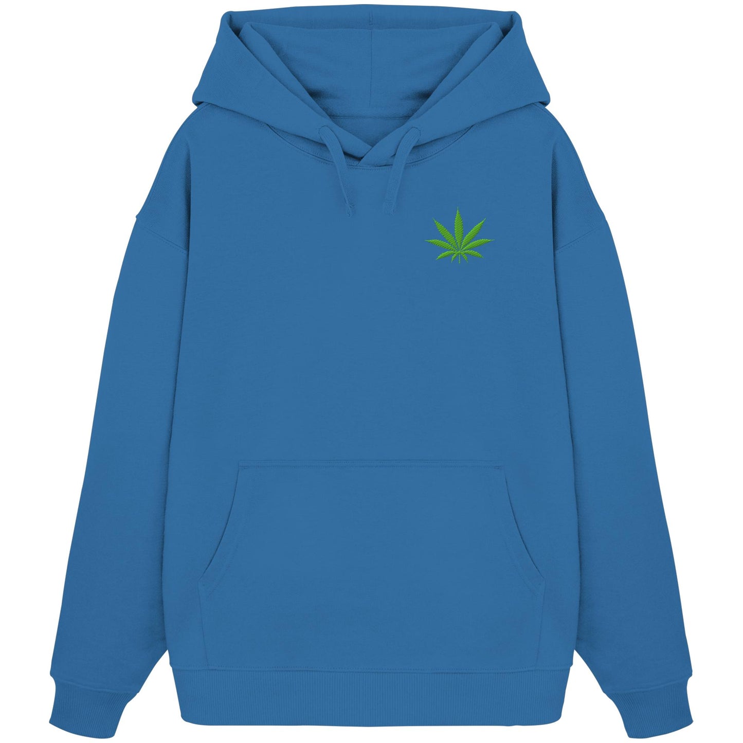 Canna Fashion - Cannabis Leaf green - Organic Oversize Hoodie (Stick)