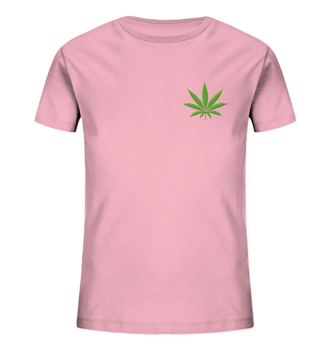 Canna Fashion - Cannabis Leaf green - Kids Organic Shirt (Stick)