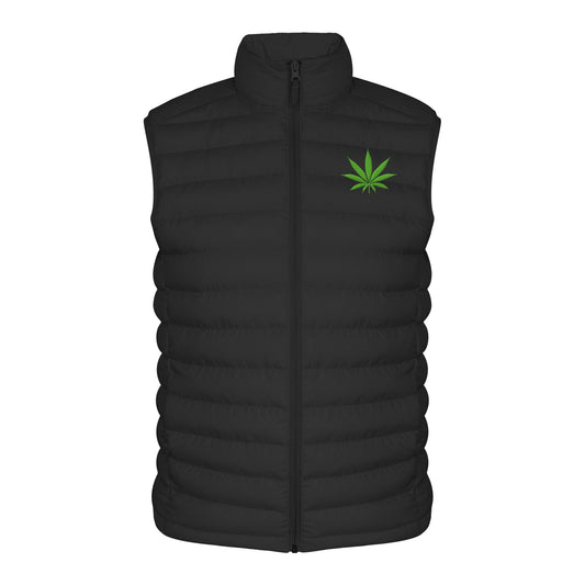 Canna Fashion - Cannabis Leaf green - Organic Bodywarmer