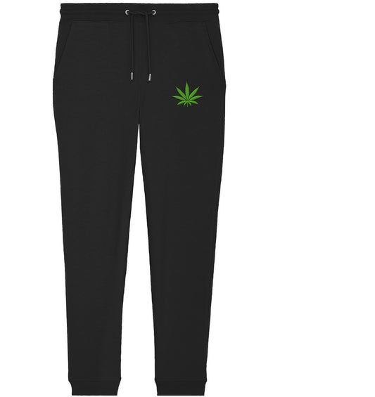 Canna Fashion - Cannabis Leaf green - Organic Jogger Pants (Stick)