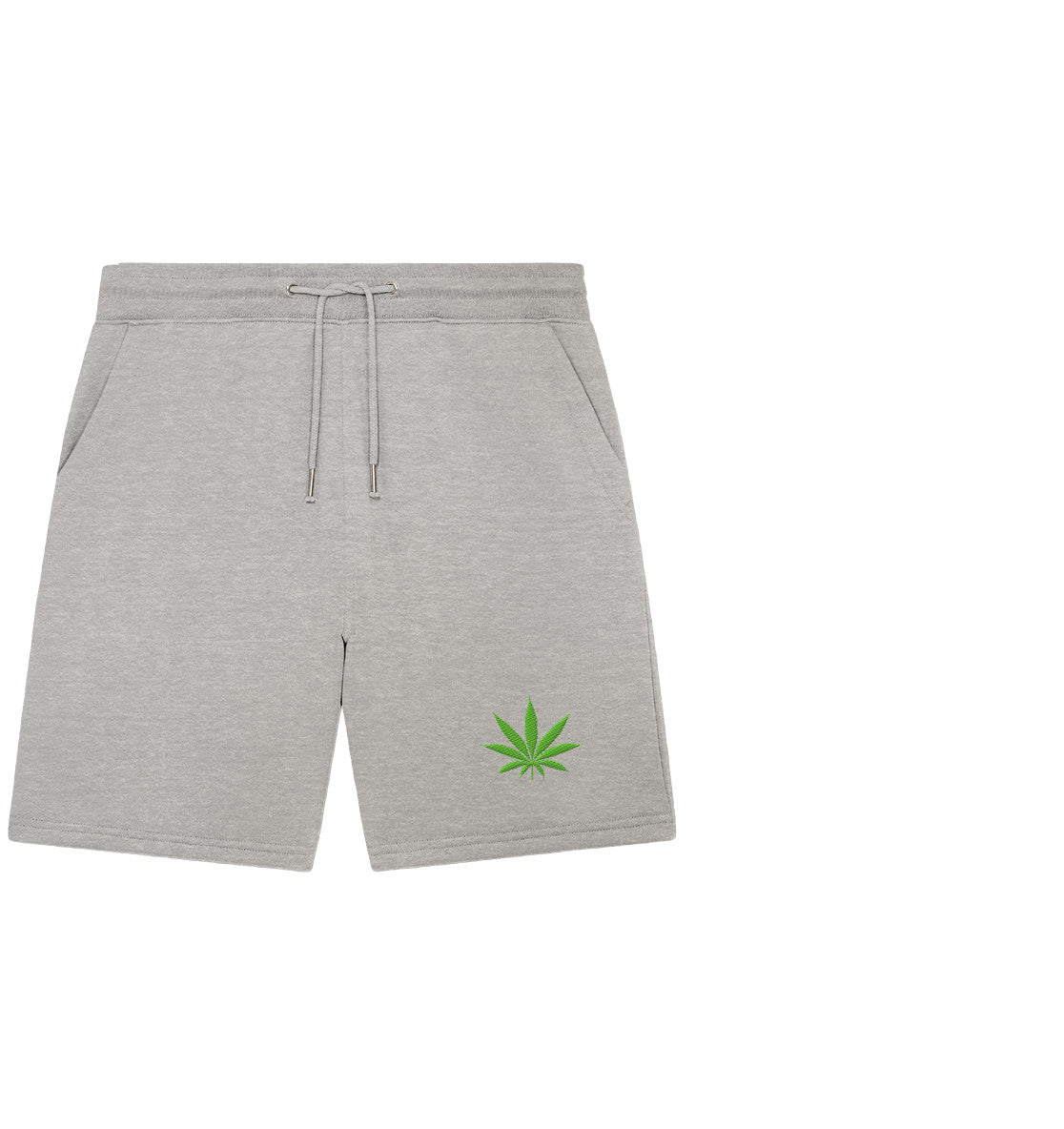 Canna Fashion - Cannabis Leaf green - Organic Jogger Shorts (Stick)