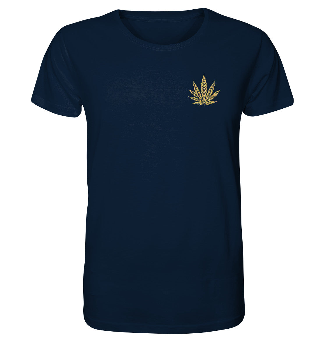 Canna Fashion - Cannabis Leaf beige/black - Organic Shirt (Stick)