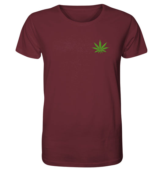 Canna Fashion - Cannabis Leaf green - Organic Shirt (Stick)