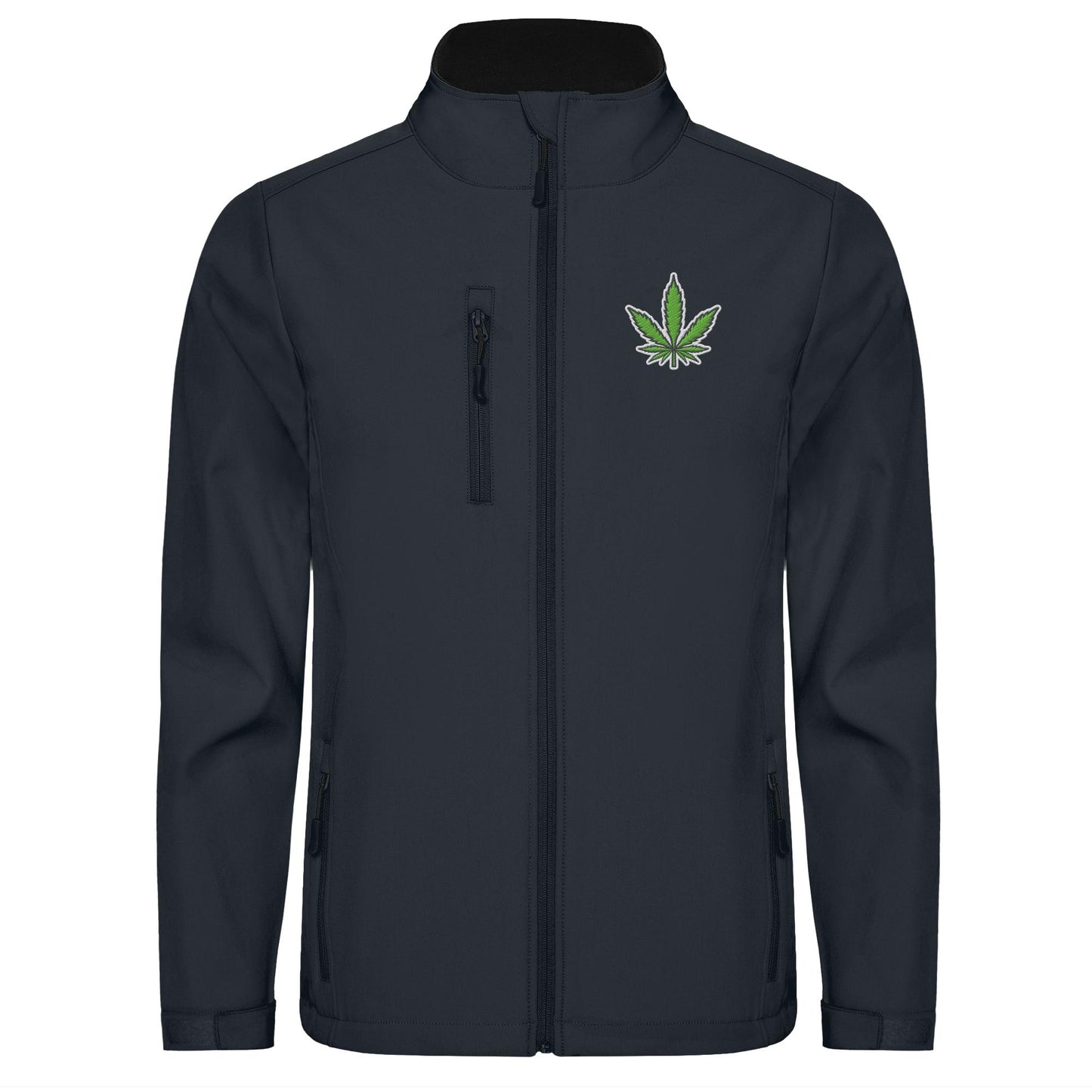 Canna Fashion - Cannabis Leaf green/white/black - Softshell Jacket